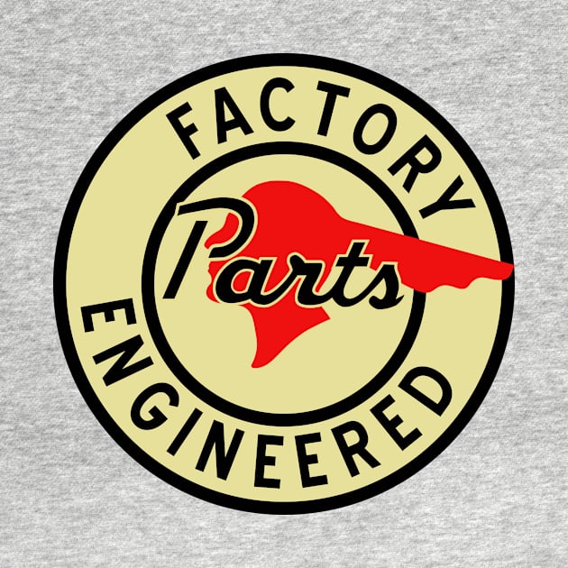 Pontiac Factory Parts vintage sign by Hit the Road Designs